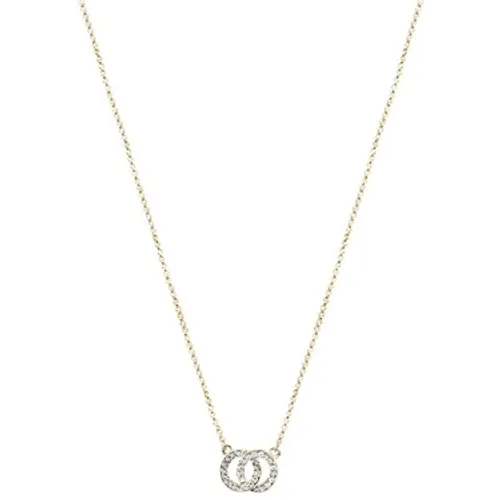 August Woods Gold Crystal Link Circle Necklace - Gold