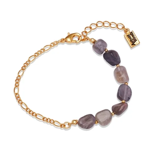 August Woods Gold Natural Stone Chain Bracelet - 17.5cm