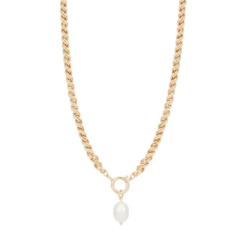 August Woods Gold Pearl Charm Necklace