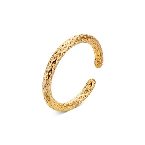 August Woods Gold Textured Adjustable Ring - Gold