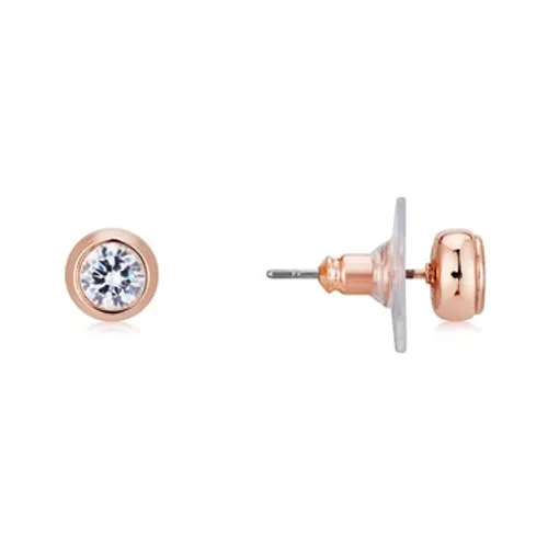 August Woods Rose Gold Petite Halo Stud Earrings - Rose Gold