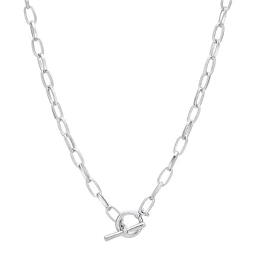 August Woods Silver Chain T-Bar Necklace - Silver
