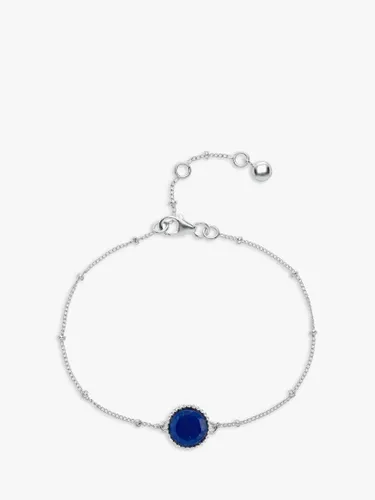 Auree Barcelona Birthstone Sterling Silver Bracelet - Lapis Lazuli - September - Female