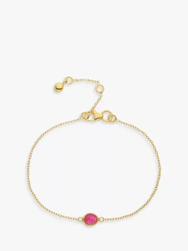 Auree Hampton Gold Vermeil Bracelet - Gold/Ruby - Female
