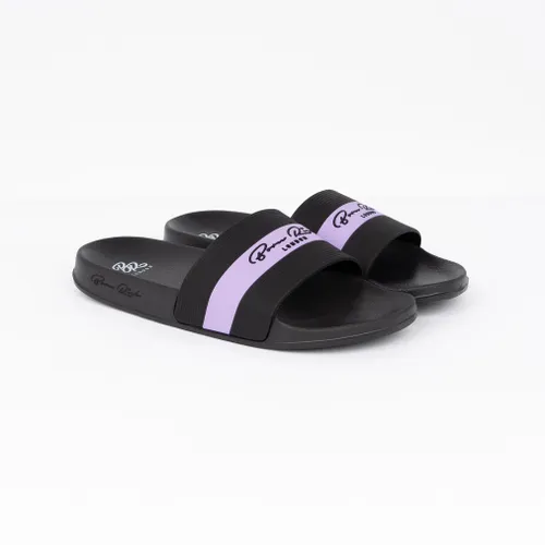 Aurelio Sliders Black/Purple - Size 6/7 / Black/Purple