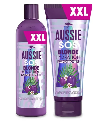 Aussie Purple Shampoo and Conditioner for Blonde Hair