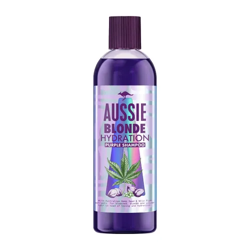 Aussie SOS Blonde Hair Hydration Vegan Purple Shampoo