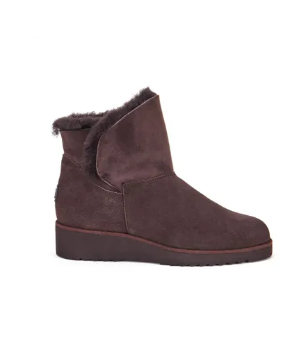 Australia Luxe Co Womens Jump Beva Boots - Brown Suede