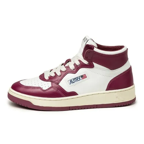 Autry , Classic Medalist Mid Amethyst Sneakers ,White female, Sizes: