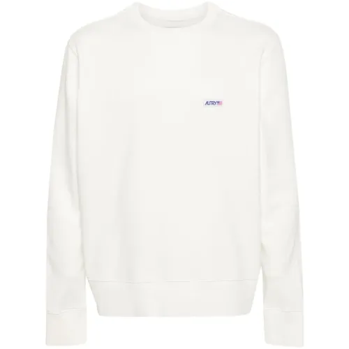 Autry , Logo Patch Sweatshirt ,White male, Sizes: