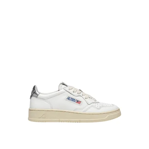 Autry , Vintage Low-Top Leather Sneakers ,White female, Sizes: