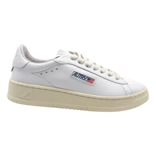 Autry , White Leather Low Top Sneakers ,Multicolor female, Sizes: