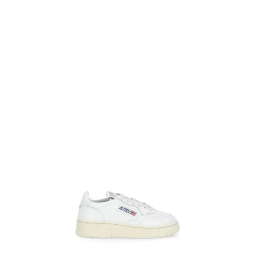 Autry , White Leather Sneakers for Boys ,White male, Sizes:
