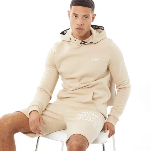 Avant Garde Mens Digits Hoodie And Shorts Twinset Sand
