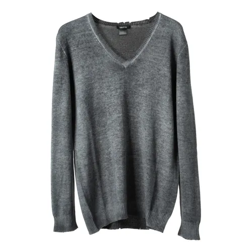 Avant Toi , Iconic Cashmere V-Neck Sweater ,Black male, Sizes: