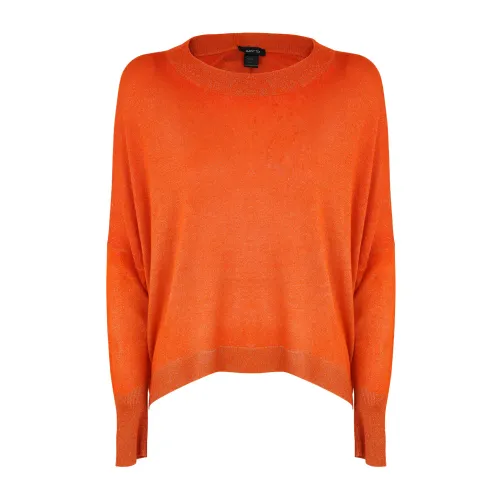 Avant Toi , Over Round Neck Pullover ,Orange male, Sizes: