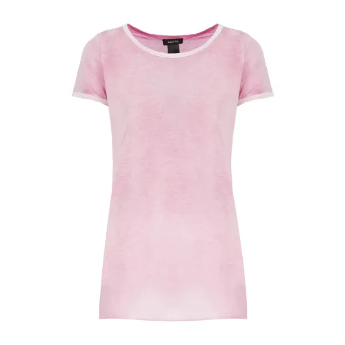 Avant Toi , Pink Cotton T-shirt for Women ,Pink female, Sizes: