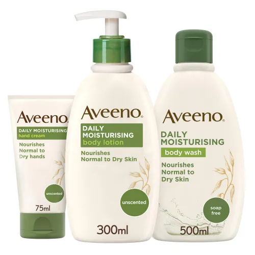 Aveeno Daily Moisturising Steps Skin Care Regime Set Body