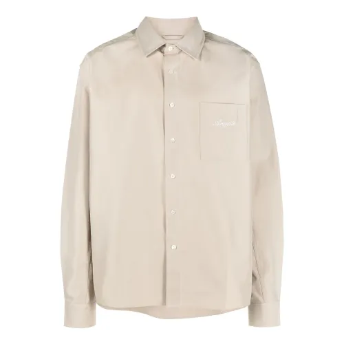 Axel Arigato , Beige Cotton Classic Collar Shirt ,Beige male, Sizes: