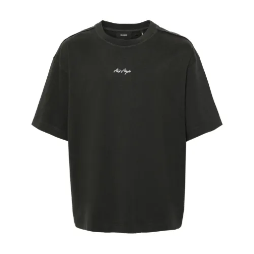 Axel Arigato , Black T-shirts and Polos Collection ,Black male, Sizes:
