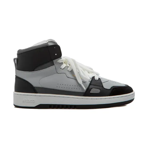 Axel Arigato , Grey and Black High-Top Dice Sneakers ,Gray male, Sizes: