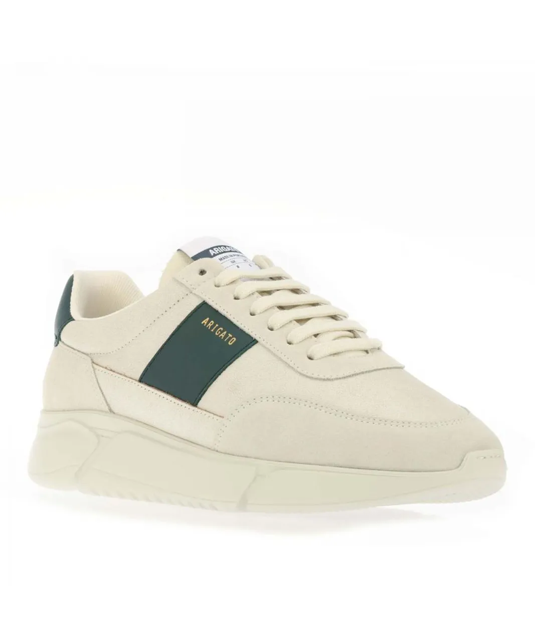 Axel Arigato Mens Geneis Vintage Runner Trainers in Beige Leather (archived)