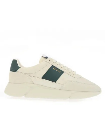 Axel Arigato Mens Geneis Vintage Runner Trainers in Beige Leather (archived)