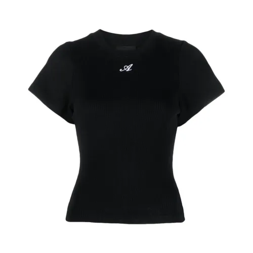 Axel Arigato , Script A Cotton T-Shirt ,Black female, Sizes: