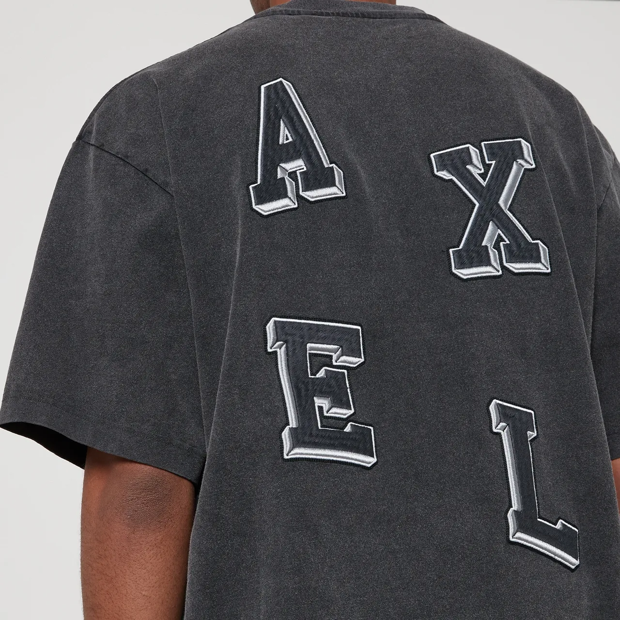 Axel Arigato Typo Embroidered Organic Cotton T-Shirt