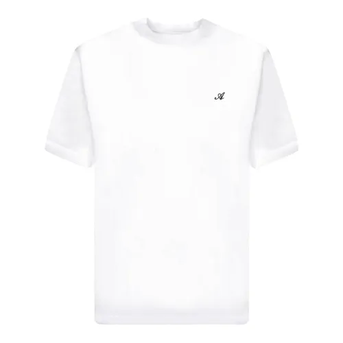 Axel Arigato , White Cotton T-shirt with Front Logo ,White male, Sizes: