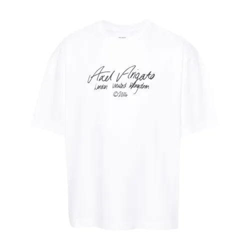 Axel Arigato , White T-shirts and Polos Collection ,White male, Sizes: