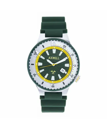 Axwell Mens Summit Strap Watch w/Date - Green NA - One Size