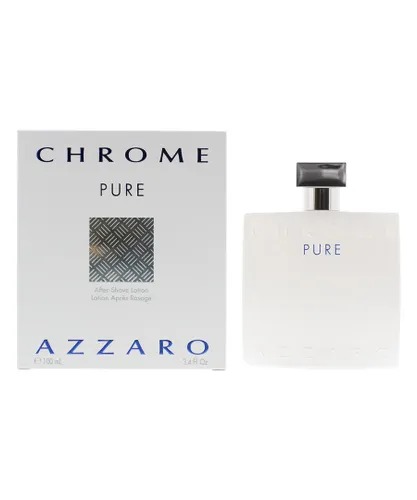 Azzaro Mens Chrome Pure After Shave Lotion 100ml Splash For Him - Orange - One Size