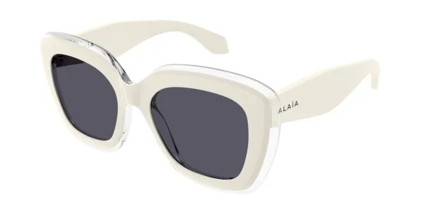 Azzedine Alaia AA0072S 002 Women's Sunglasses White Size 53