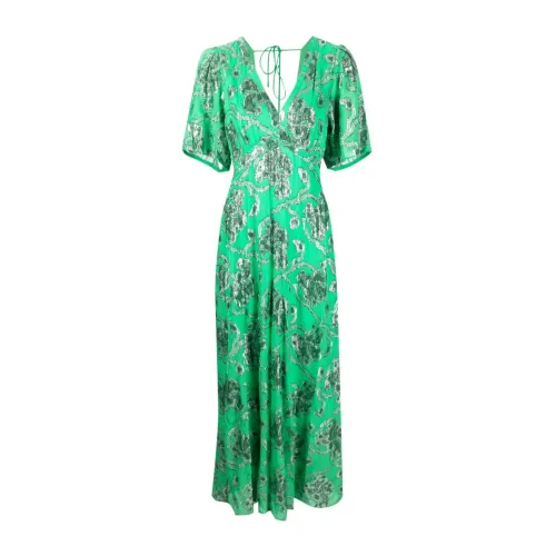 Ba&Sh , Apple Green Floral Shelby Dress ,Green female, Sizes: