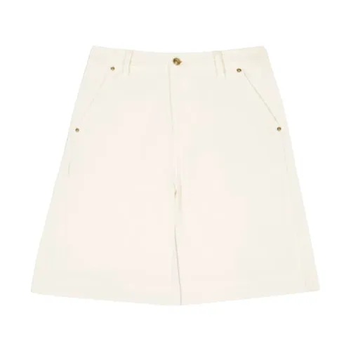 Ba&Sh , Ecru Denim Bermuda Shorts ,Beige female, Sizes: