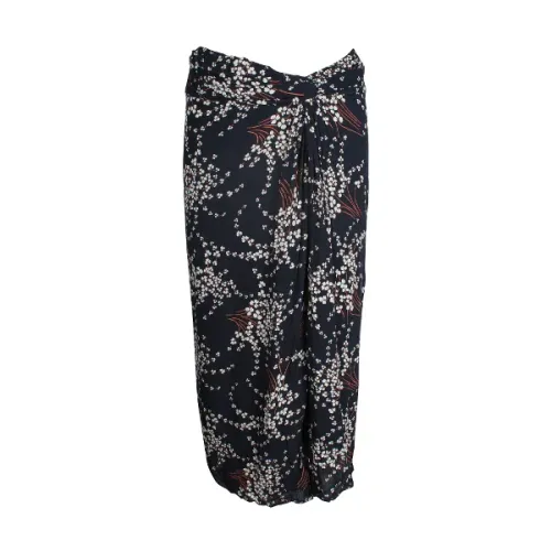 Ba&Sh , Floral Print Cotton Skirt ,Blue female, Sizes: