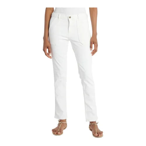 Ba&Sh , Slim-Fit White Trousers ,White female, Sizes: