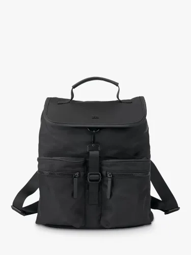 BabaBing! Sustainability Recycled Polyester Backpack Changing Bag, Black - Black - Unisex