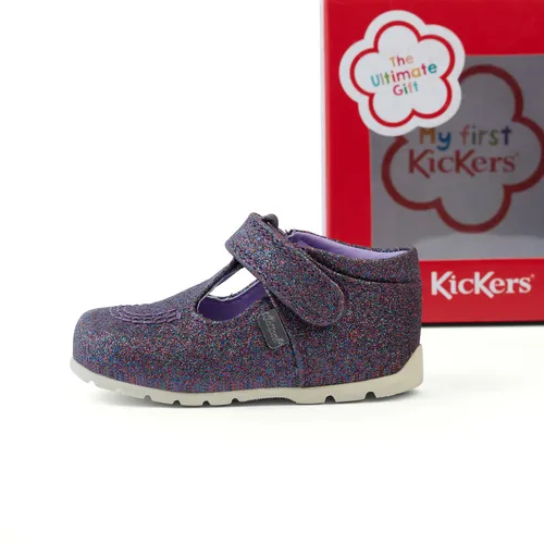 Babies Kick T Glitter Textile Purple