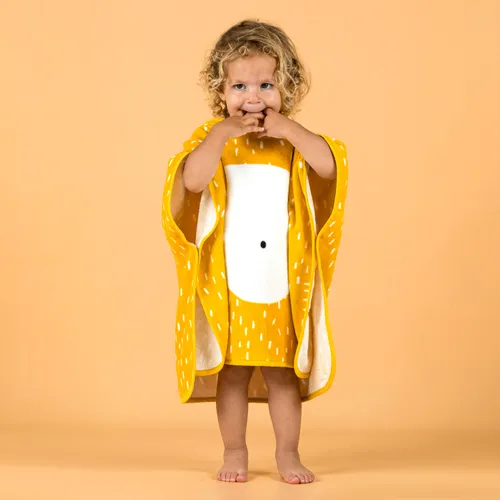 Baby Cotton Changing Poncho - Lion