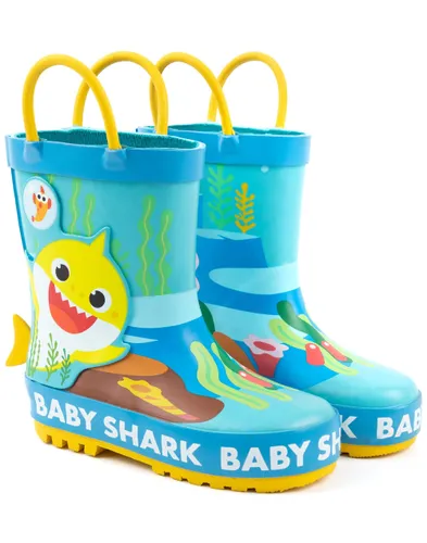 Baby Shark Kids Wellies in Blue | Rain Protection