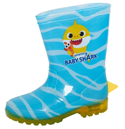 Baby Shark Light Up Wellington Boots Boys Wellies Girls