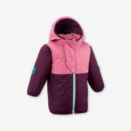 Baby Ski Jacket Warm Lugiklip - Purple And Pink