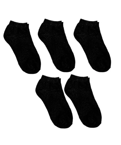 Baci & Abbracci Womens Pack-5 Socks - Black