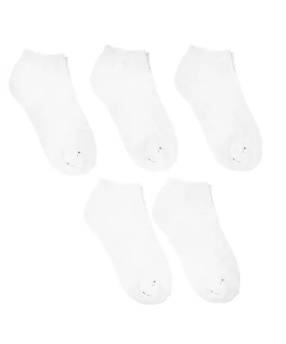 Baci & Abbracci Womens Pack-5 Socks - White