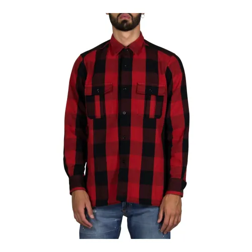 Bagutta , Casual Shirt ,Red male, Sizes: