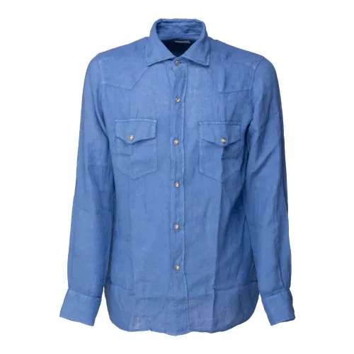 Bagutta , Shirts ,Blue male, Sizes: