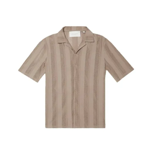 Baldessarini , Short Sleeve Shirts ,Brown male, Sizes: