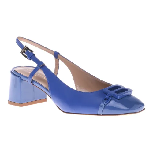 Baldinini , Court shoe in blue calfskin ,Blue female, Sizes: